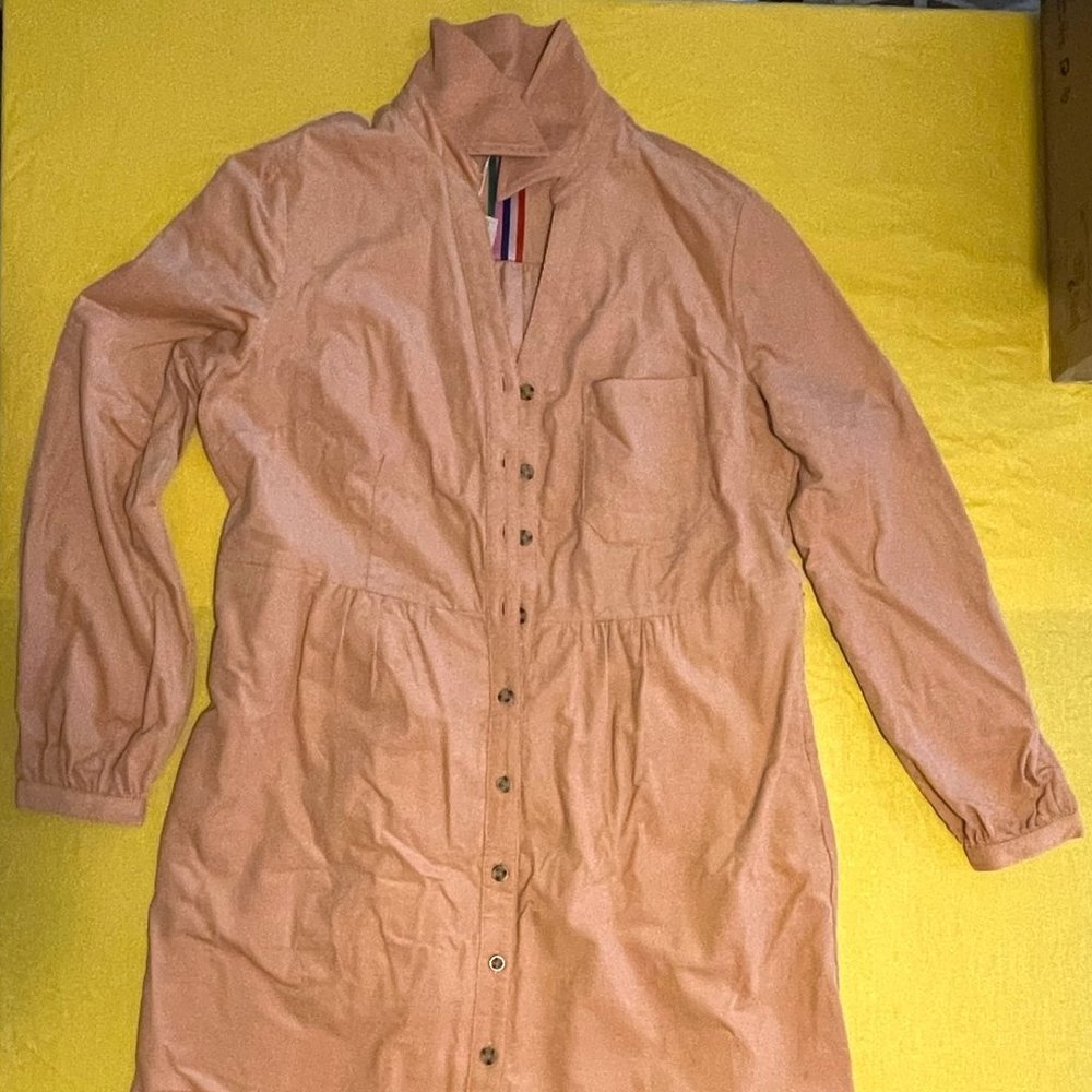 Boden Olympia Shirt Dress Antique Pink US10